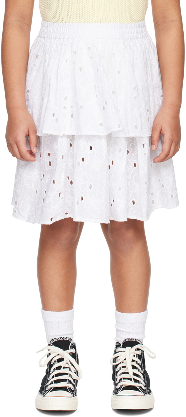 Molo Kids White Brigitte Skirt