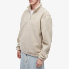 Adidas Men's Premium Essentials Half Zip Fleece in Wonder Beige