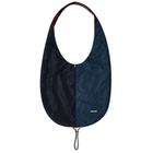 Sunnei Women's Small Saddle Shopper Bag in Blue Orange