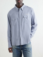 Visvim - Meridian Logo-Embroidered Canvas Shirt - Gray