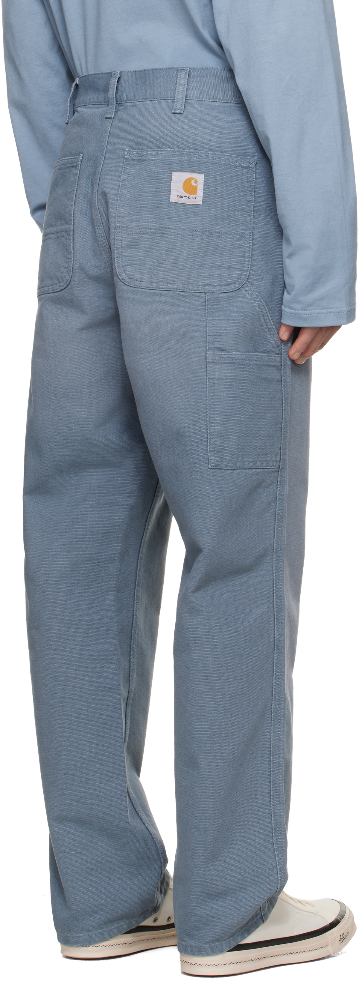 Carhartt Work In Progress Blue Single Knee Trousers