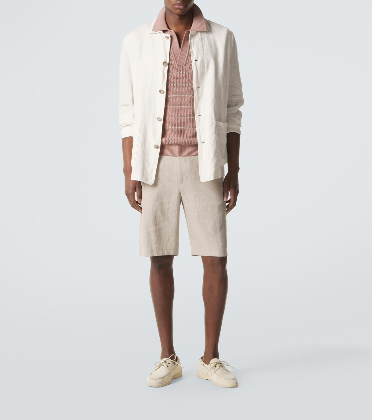 Canali Linen Bermuda shorts