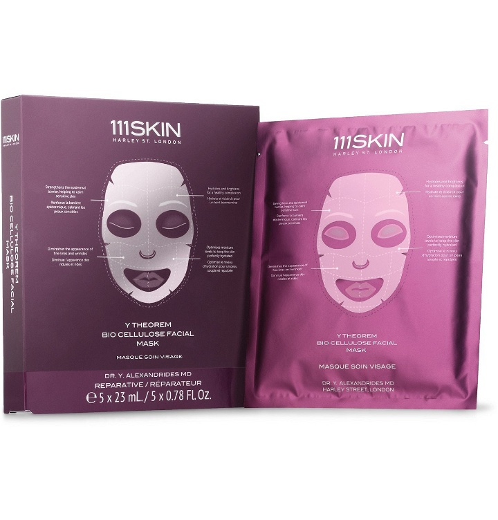 Photo: 111SKIN - Y Theorem Bio Cellulose Facial Masks, 5 x 23ml - Colorless