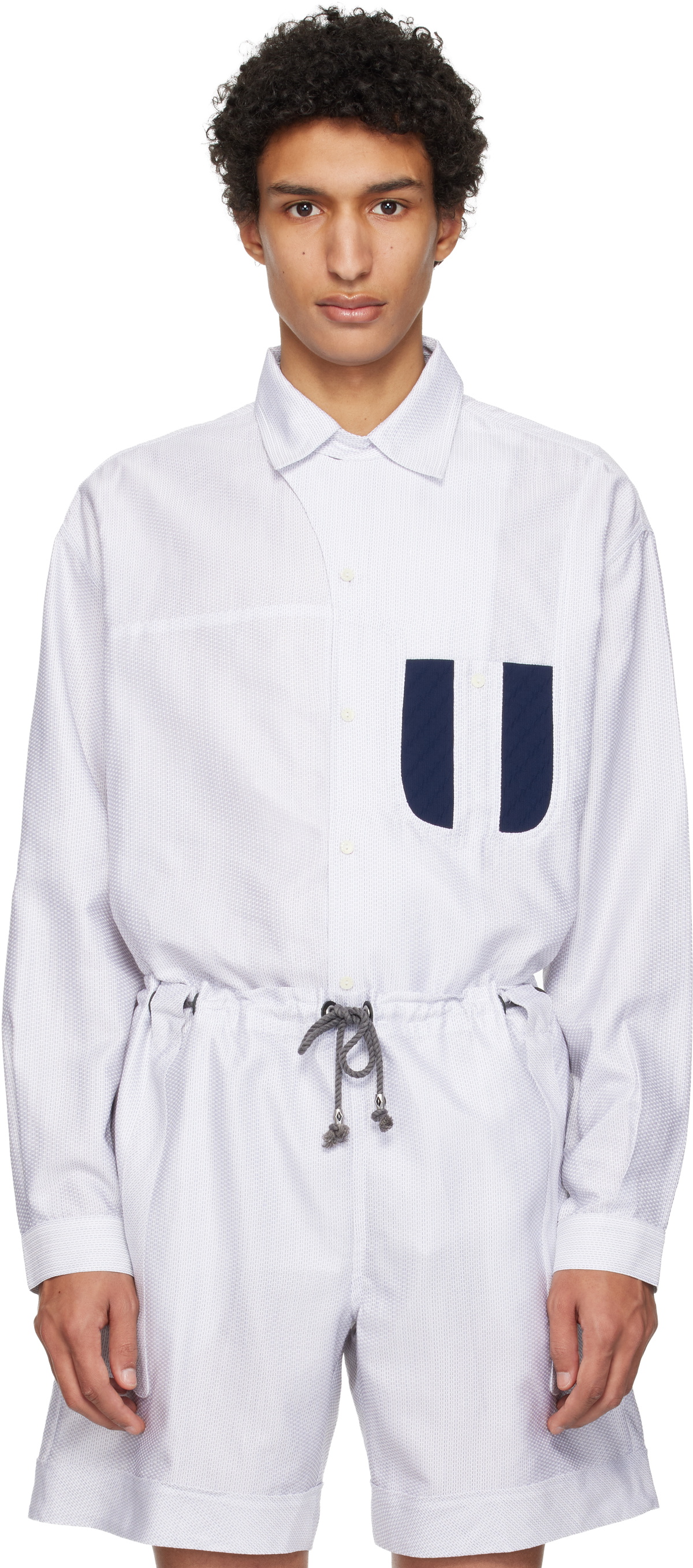 Kiko Kostadinov Blue Jacklight Shirt Kiko Kostadinov