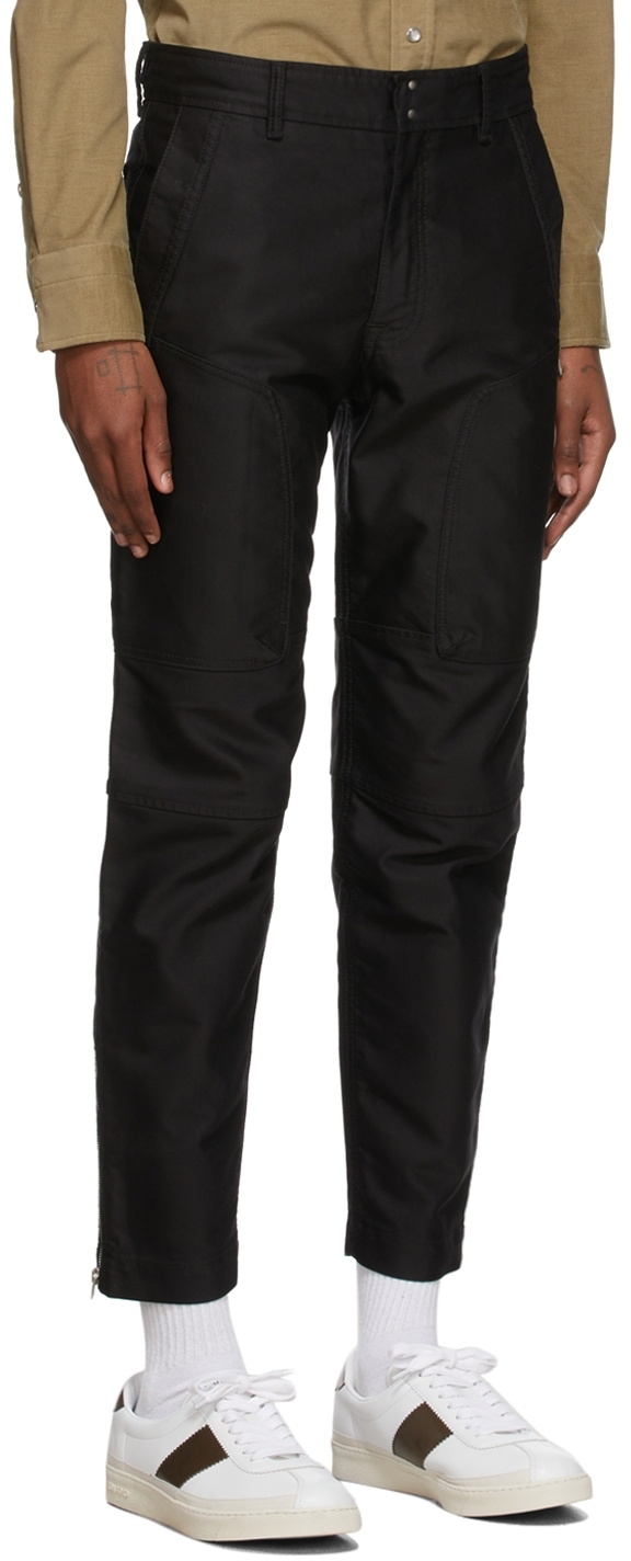 TOM FORD Black Japanese Compact Military Cargo Trousers TOM FORD