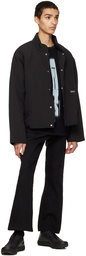 C2H4 Black Staff Uniform Streamline Jacket