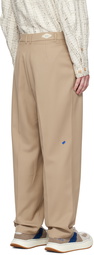 ADER error Beige Pleated Trousers