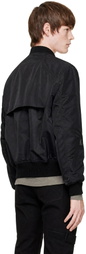 Rick Owens Black Tower 2 Piece Flight Bomber Jacket