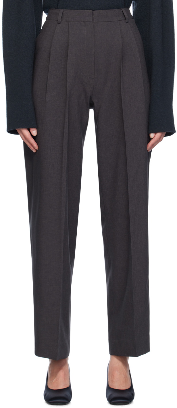 GIA STUDIOS Gray Cocoon Trousers