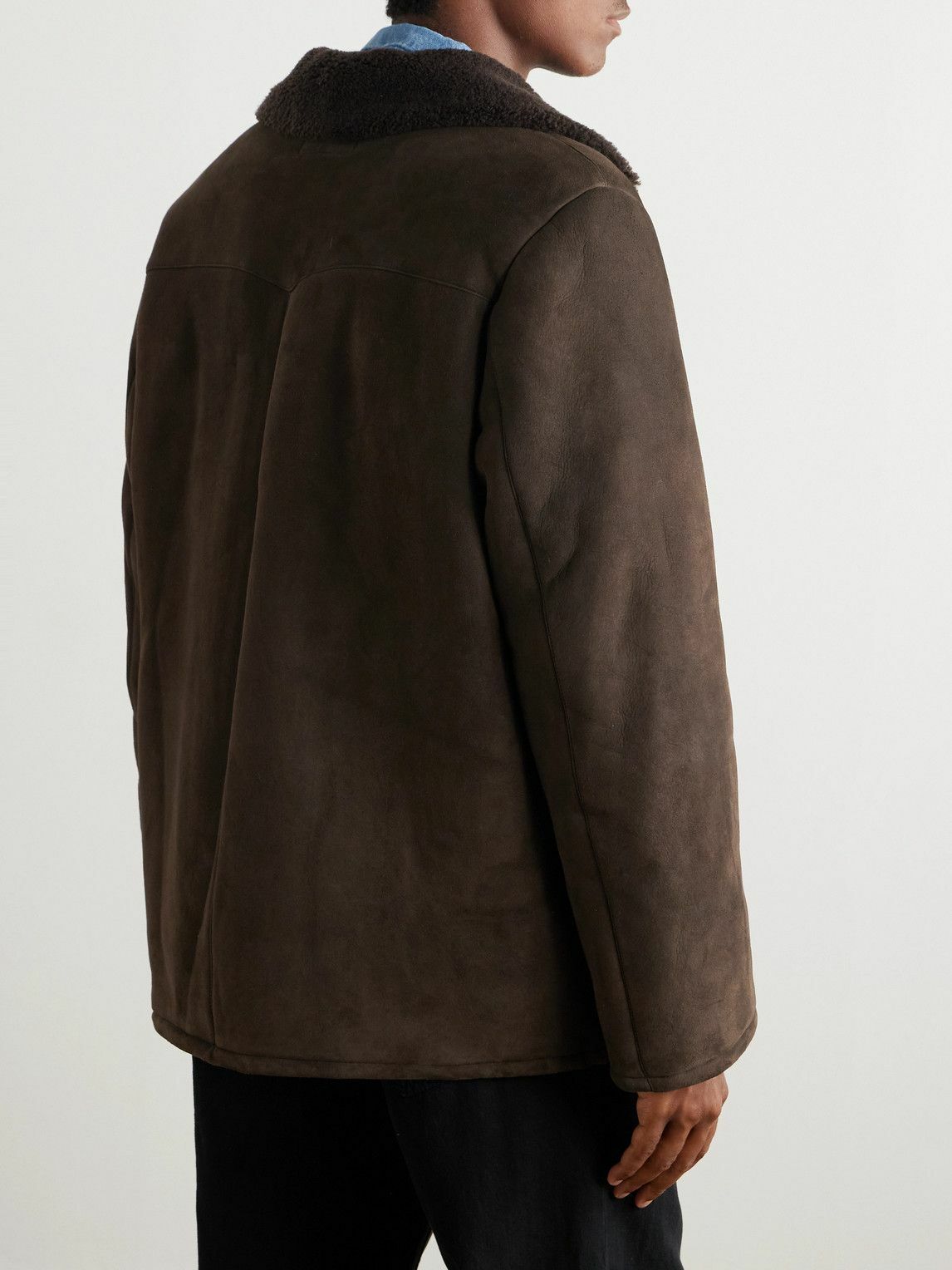 Nili Lotan - Goshen Shearling Coat - Brown