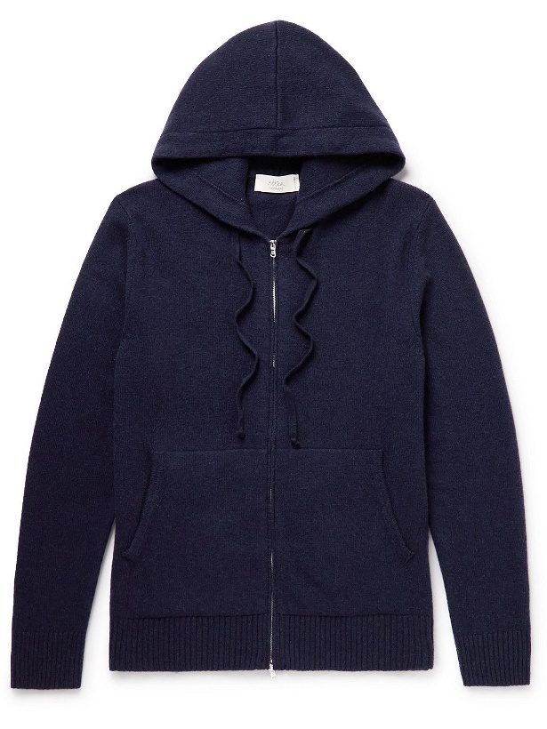 Photo: Altea - Recycled Cashmere Zip-Up Hoodie - Blue