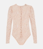 Self-Portrait Floral lace bodysuit