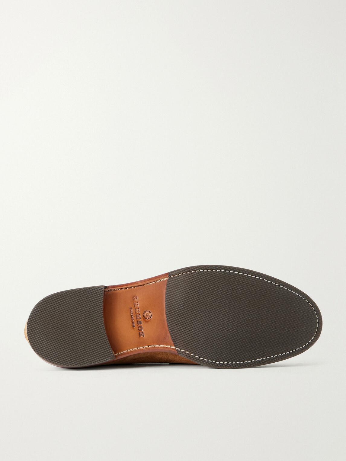 Grenson - Lloyd Suede Penny Loafers - Brown