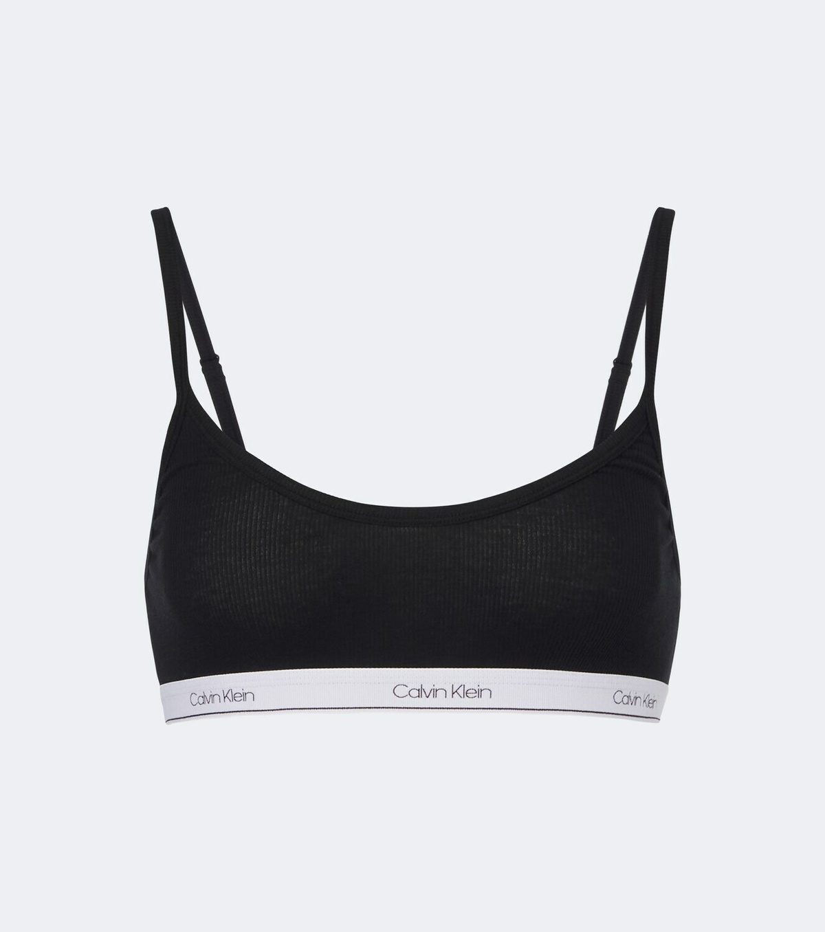 Calvin Klein Collection Sienna ribbed-knit cotton-blend bralette