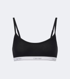 Calvin Klein Collection Sienna ribbed-knit cotton-blend bralette