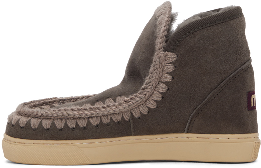 Mou Gray Stitch Boots