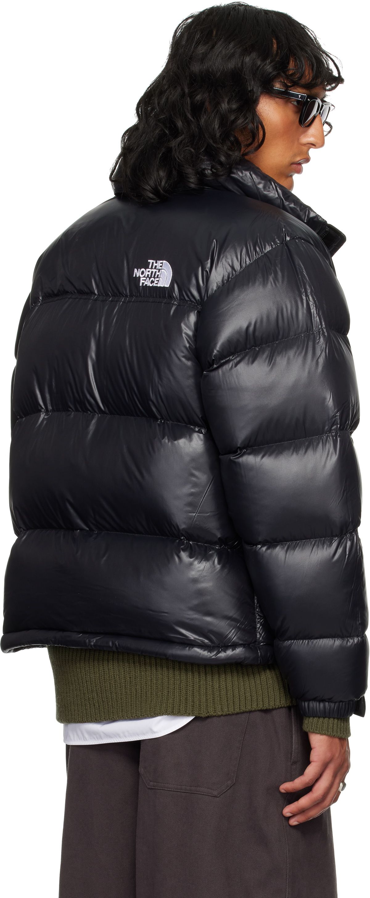 ダウンジャケット・コート [24FW NorthFace] W'S LEATHER NUPTSE DOWN JACKET RDS - BLACK Genuine The North Face Womens LEATHER NUPTSE DOWN JACKET