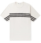 Y-3 - Oversized Grosgrain-Trimmed Cotton-Jersey T-Shirt - White