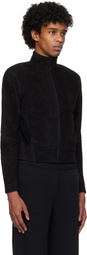 Fax Copy Express Black Fleece Zip-Up Jacket