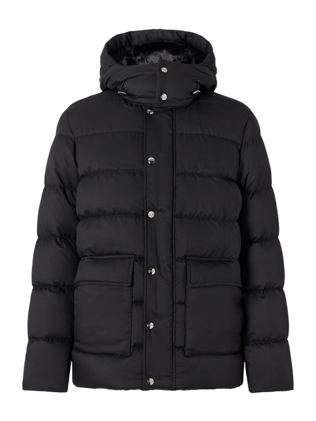 Photo: Herno - Arendelle Hooded Quilted Shell Down Jacket - Black