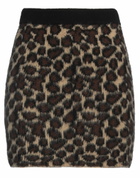 Jucca Womens Mini skirt Dark in Brown