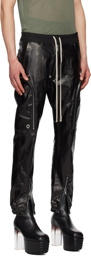 Rick Owens Black Bauhaus Denim Cargo Pants