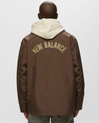 New Balance Nb Essentials Coaches Jacket Brown - Mens - Overshirts