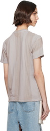 Collina Strada Purple & Brown Remnant Flower T-shirt
