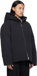 Jil Sander Black Hooded Down Jacket