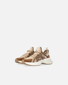 Pinko Ariel Sneakers With Laces And Rhinestones Rope Beige