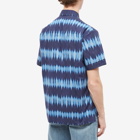 A.P.C. Men's Ross Short Sleeve Tie Dye Shirt in Blue