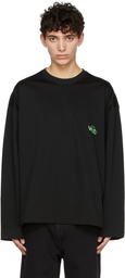 Wooyoungmi Black Cotton Long Sleeve T-Shirt