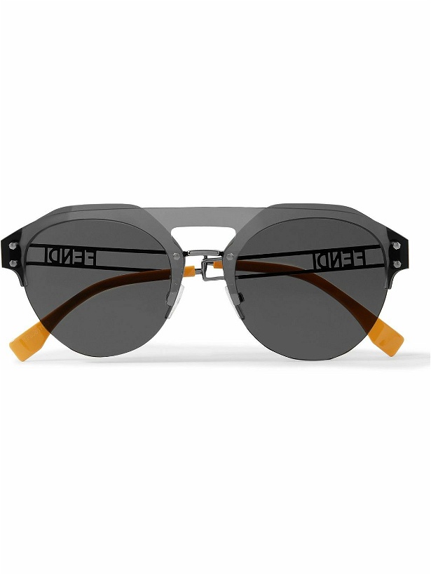 Photo: Fendi - Aviator-Style Ruthenium Sunglasses