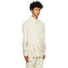 AURALEE Off-White Painted Gabardine Max Shirt