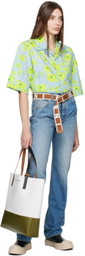 Marni Brown & Off-White Logo Belt