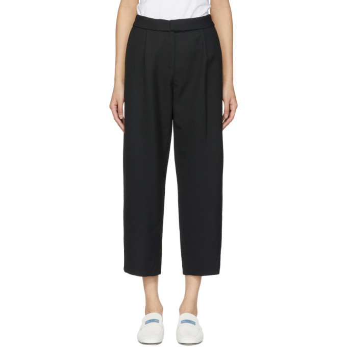 Photo: Carven Black Wool Cropped Trousers