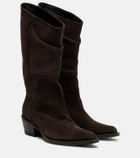 Khaite Clive suede knee-high boots