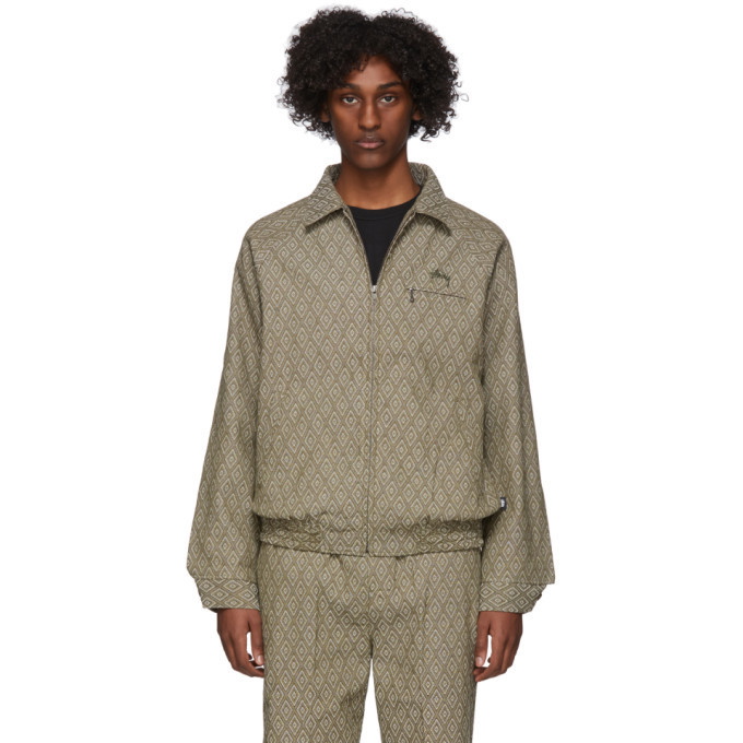 Photo: Stussy Green Bryan Diamond Jacket