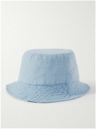Vilebrequin - Logo-Appliquéd Linen Bucket Hat - Blue
