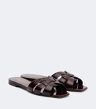Saint Laurent Tribute patent leather sandals