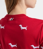 Thom Browne Embroidered cotton top