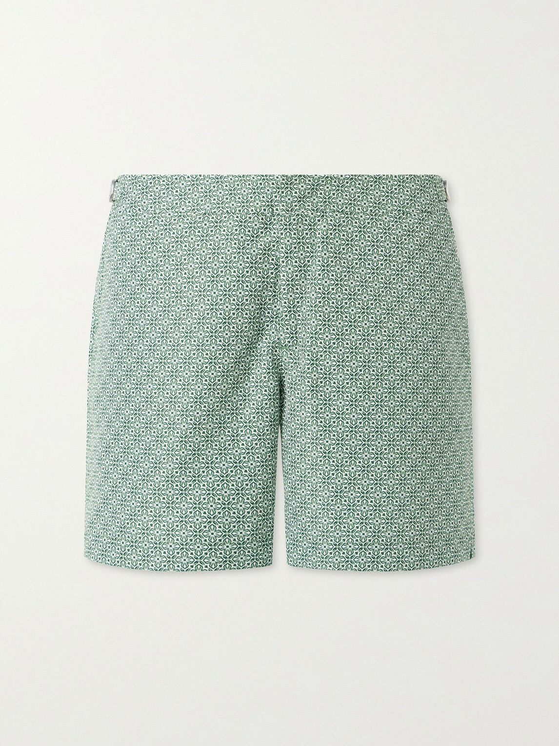 Orlebar Brown - Bulldog Portico Straight-Leg Mid-Length Printed Swim Shorts - Green