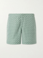 Orlebar Brown - Bulldog Portico Straight-Leg Mid-Length Printed Swim Shorts - Green
