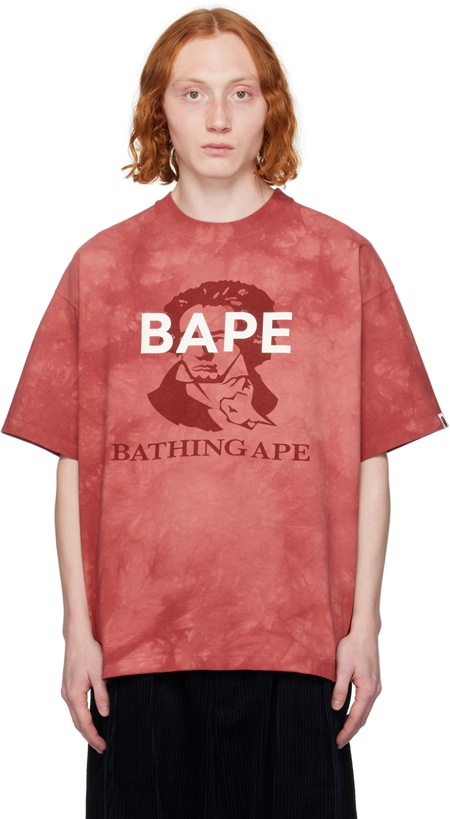 Photo: BAPE Red Tie-Dye T-Shirt