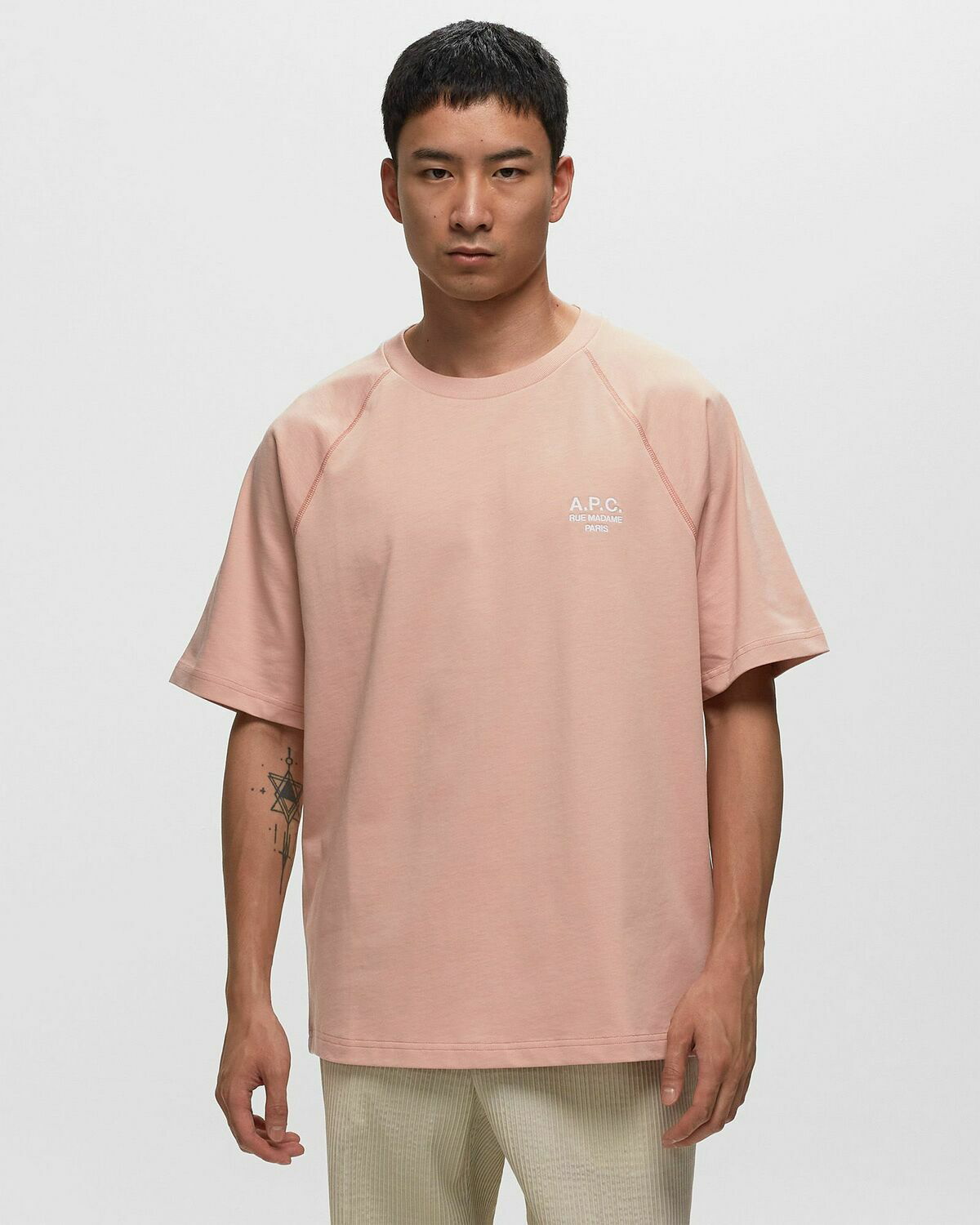 A.P.C. Tee Willy Pink - Mens - Shortsleeves A.P.C.