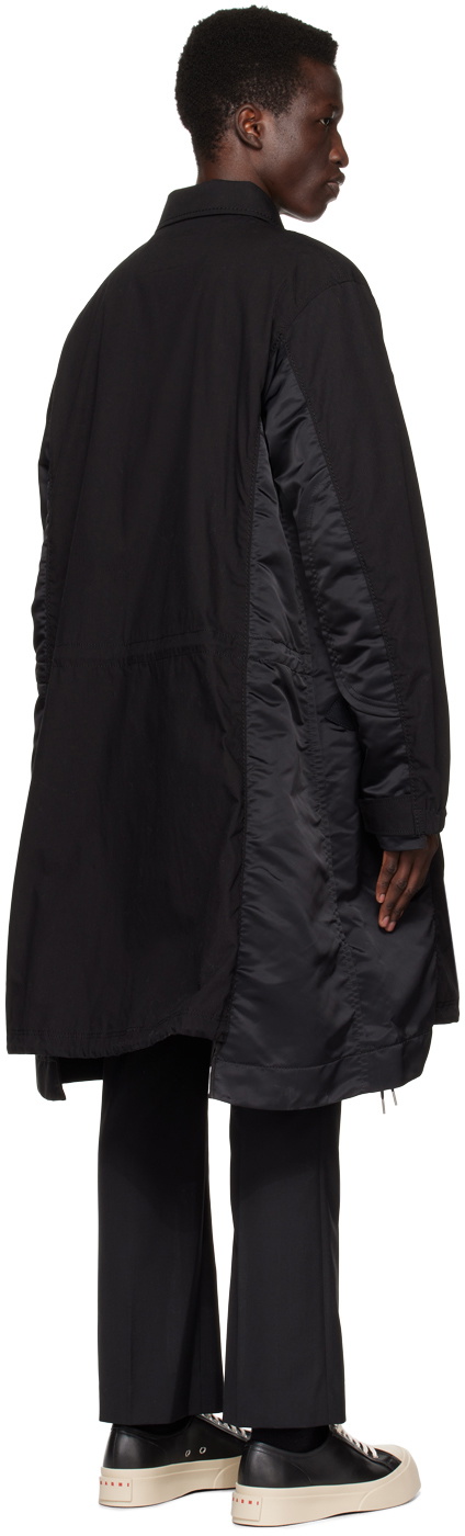 sacai Black Military Coat Sacai