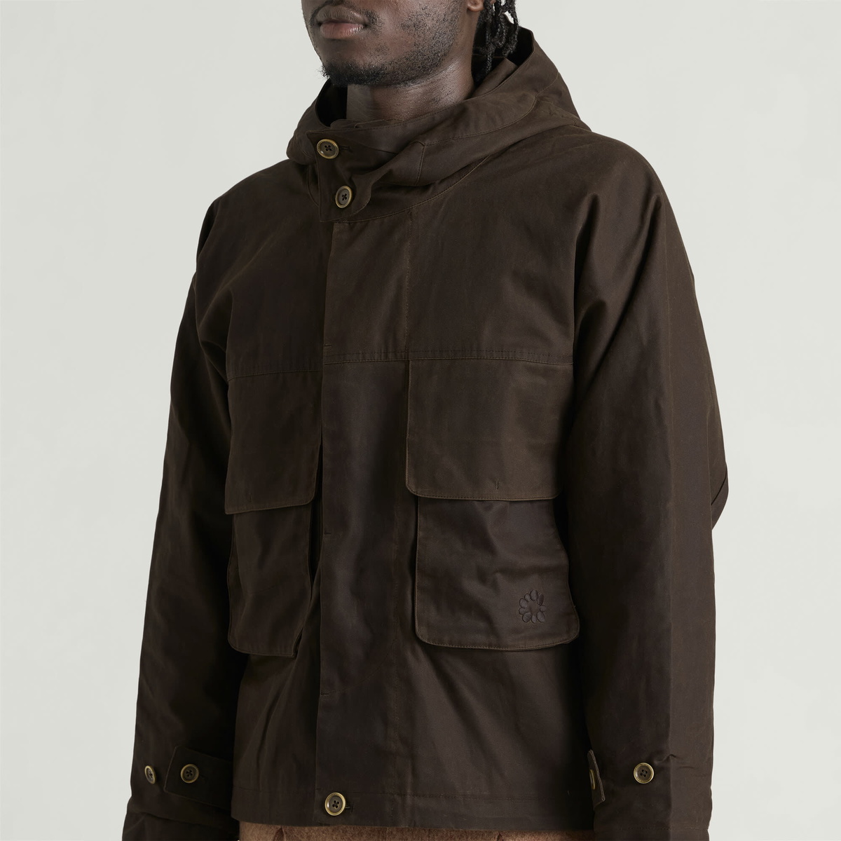 Gander Men's Waxed Peveril Jacket in Chocolate