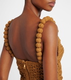 Balmain Crochet cotton maxi dress
