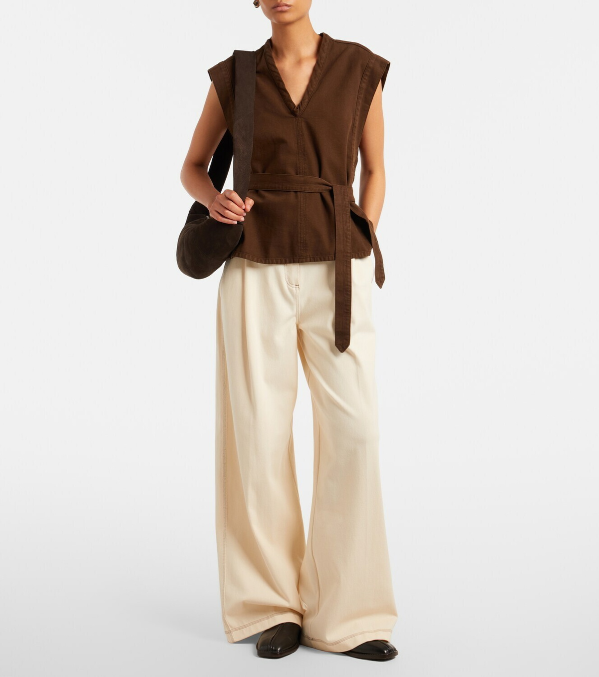 Lemaire Croissant Small leather shoulder bag