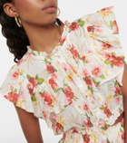 LoveShackFancy Nora floral cotton crop top
